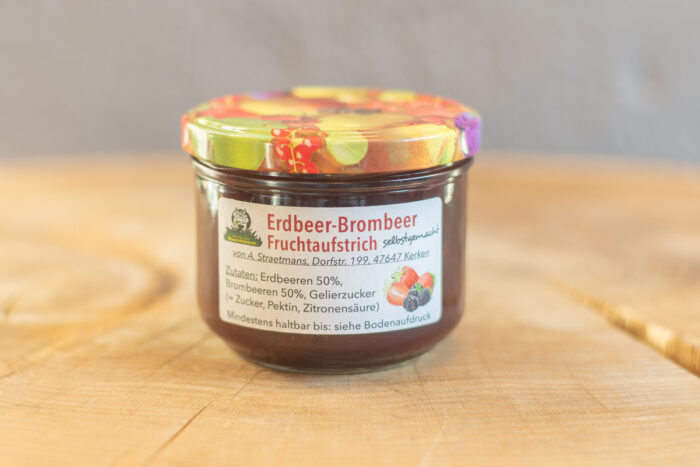 Brombeer-Erdbeer-Fruchtaufstrich